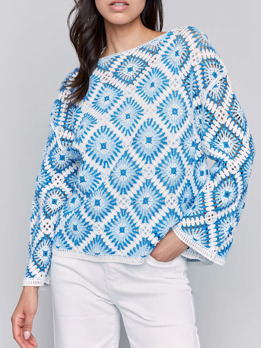 Elegant And High-End Art Pattern Women's Top