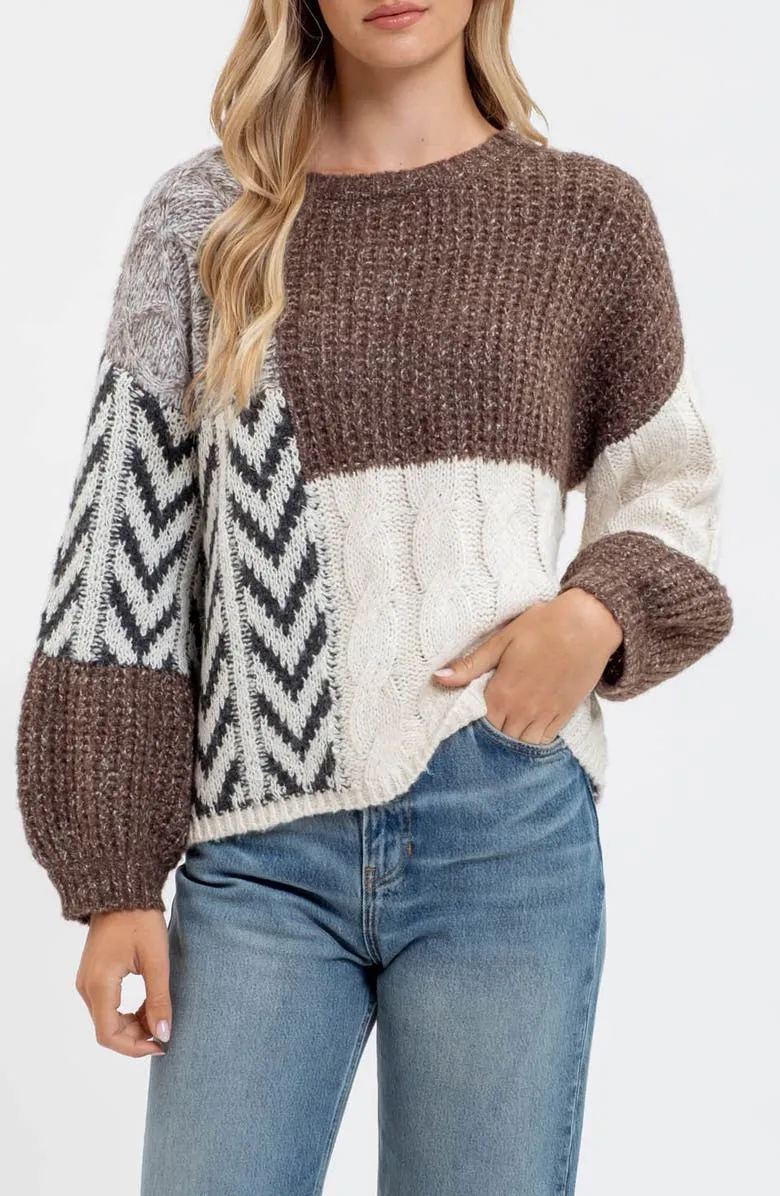 Colorblock Sweater
Blu Pepper