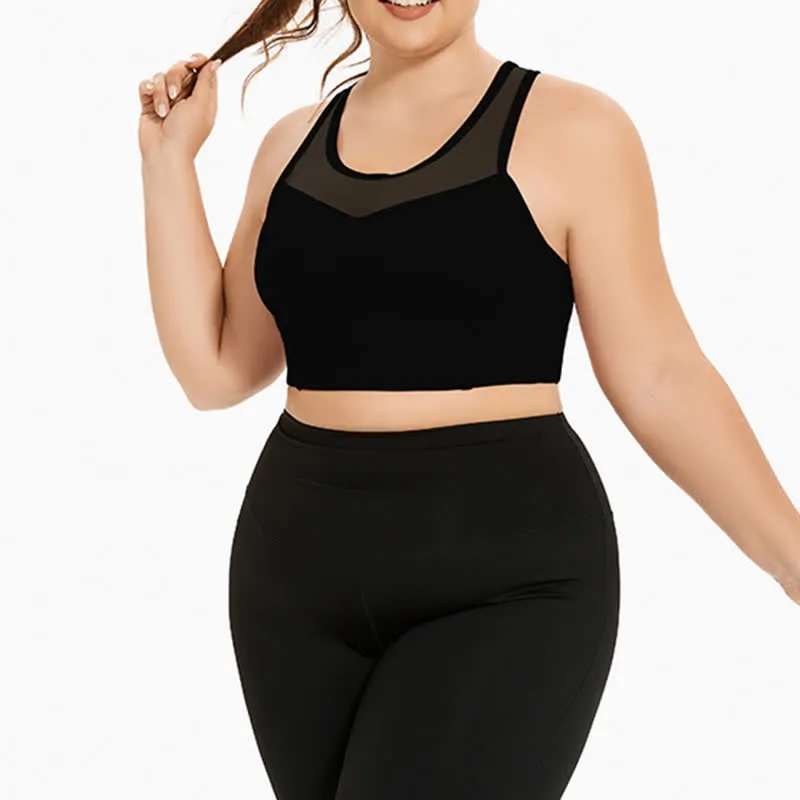 Mesh Sports Bra Yoga Wireless Bra