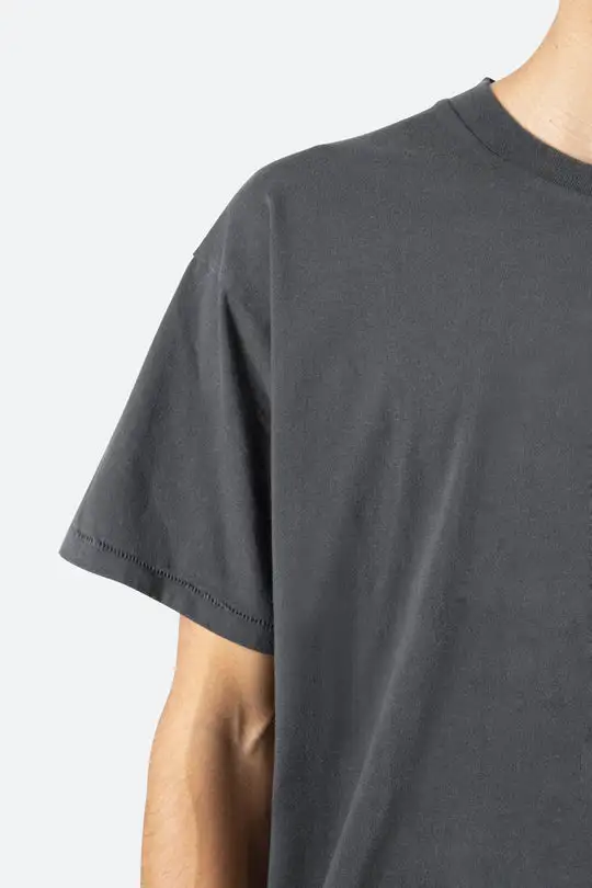 CHARCOAL GRAY OVERSIZED CREW NECK T-SHIRT
