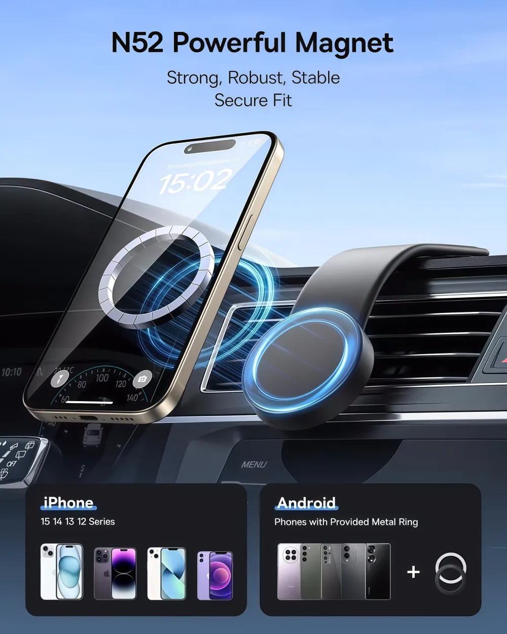 Freely Bendable Car Phone Mount