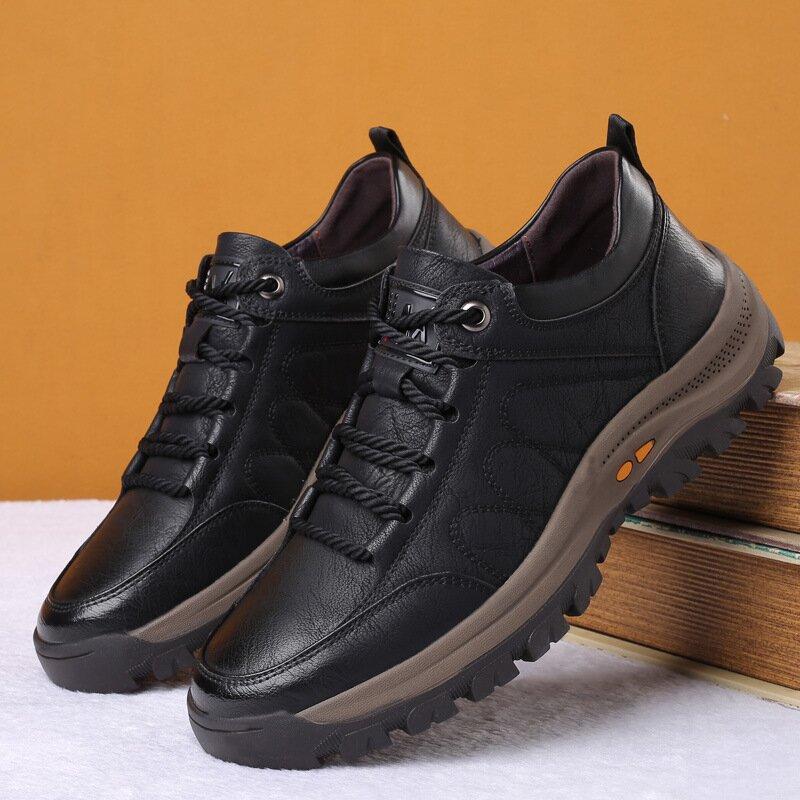 MEN'S CASUAL HAND-STITChHEDD LEATHER SHOES