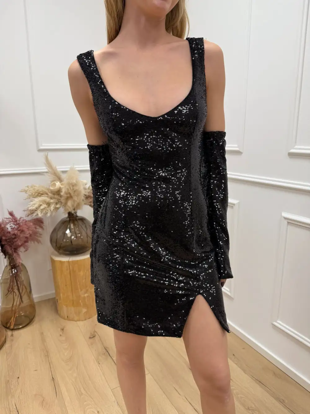Aline Easy Drape Mini Dress
