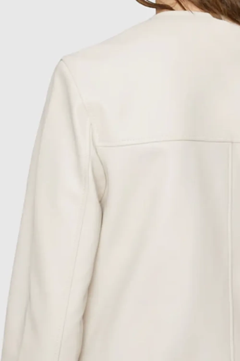 White Cropped Jacket