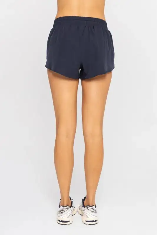 Relaxed Drawcord Mini Shorts
