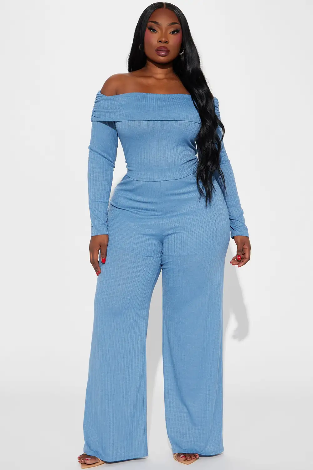 Always A Beauty Pant Set - Blue