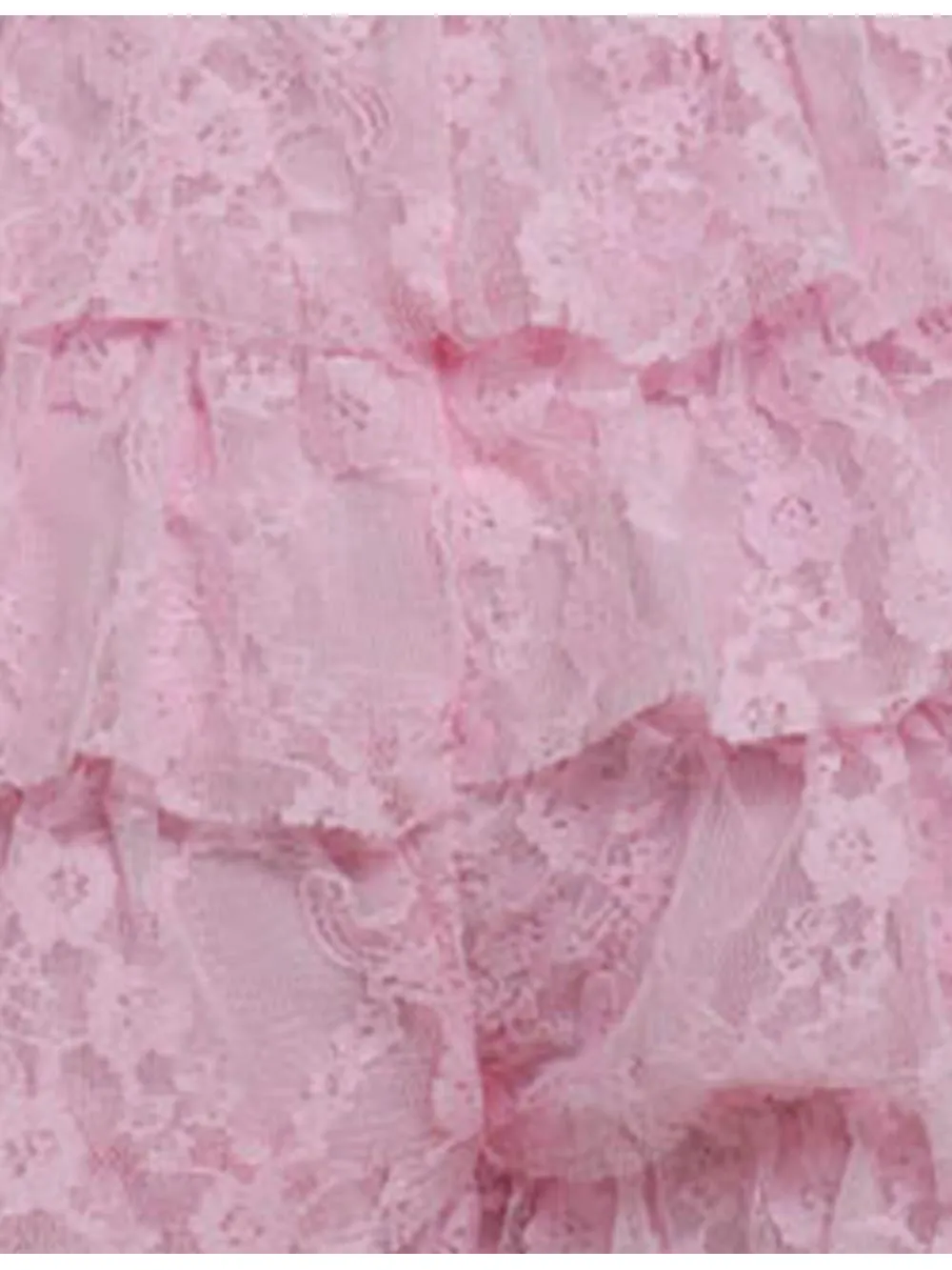 Lace Tiered Ruffle Elastic Waist Mini Shorts