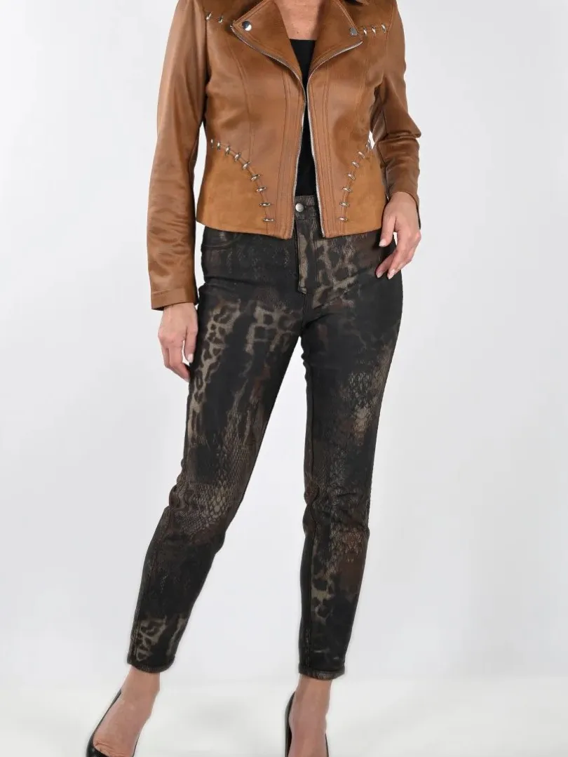 Distressed Black Denim Skinny Jeans