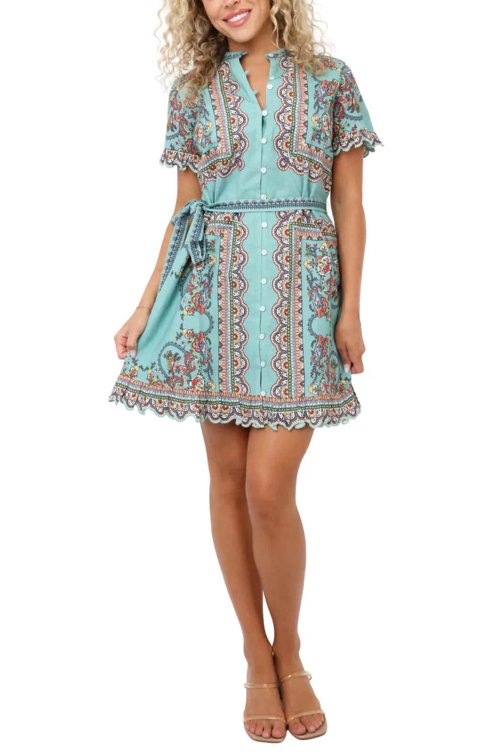 Linen Mini Dress