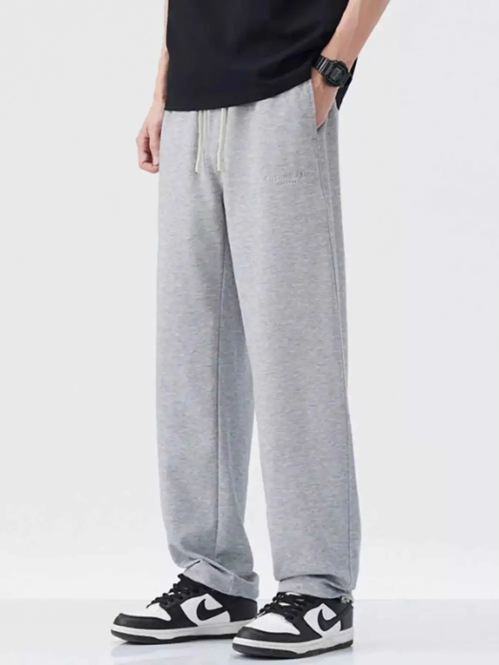 Drawstring Relaxed Fit Casual Pants