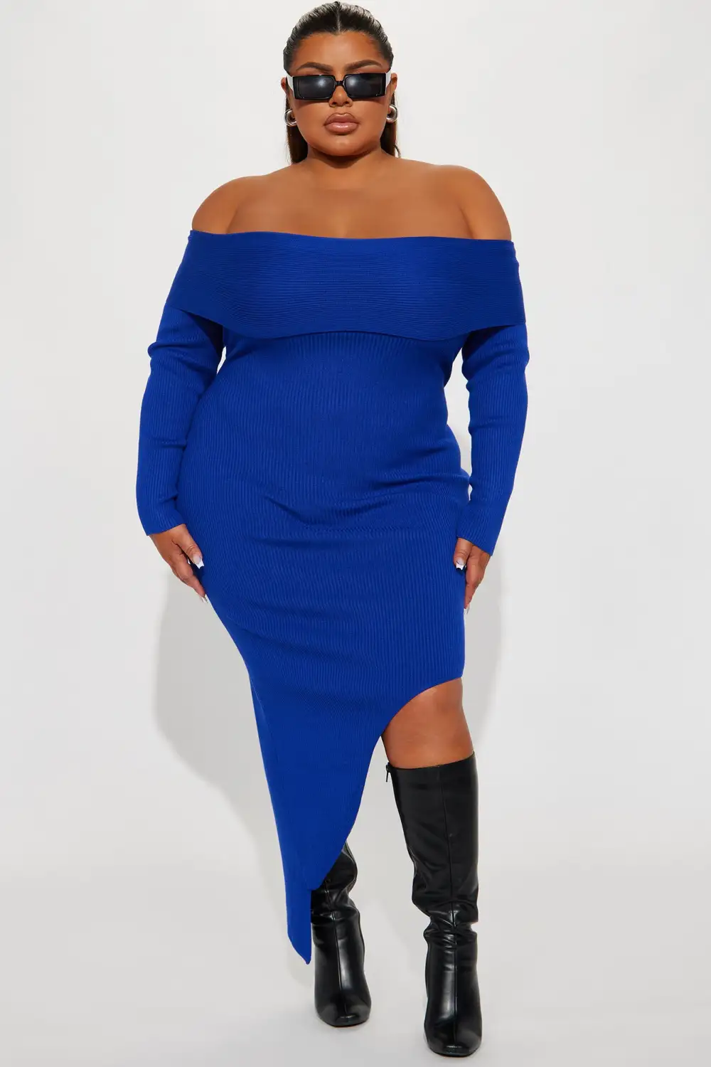 Tamara Sweater Maxi Dress - Royal