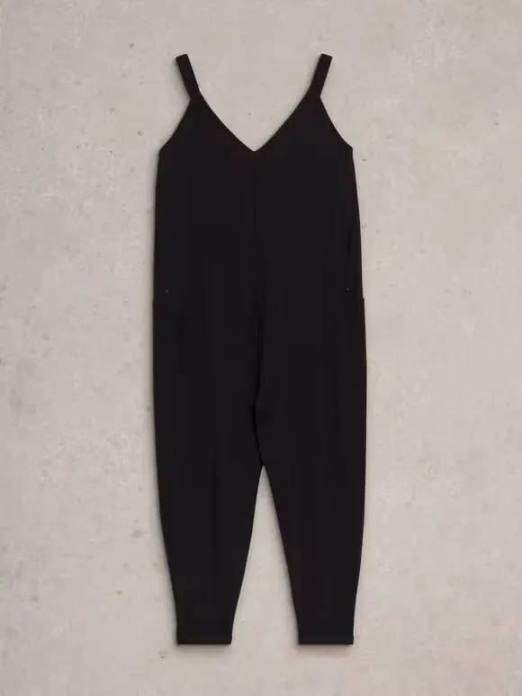 V-Neck Jersey Jumpsuit