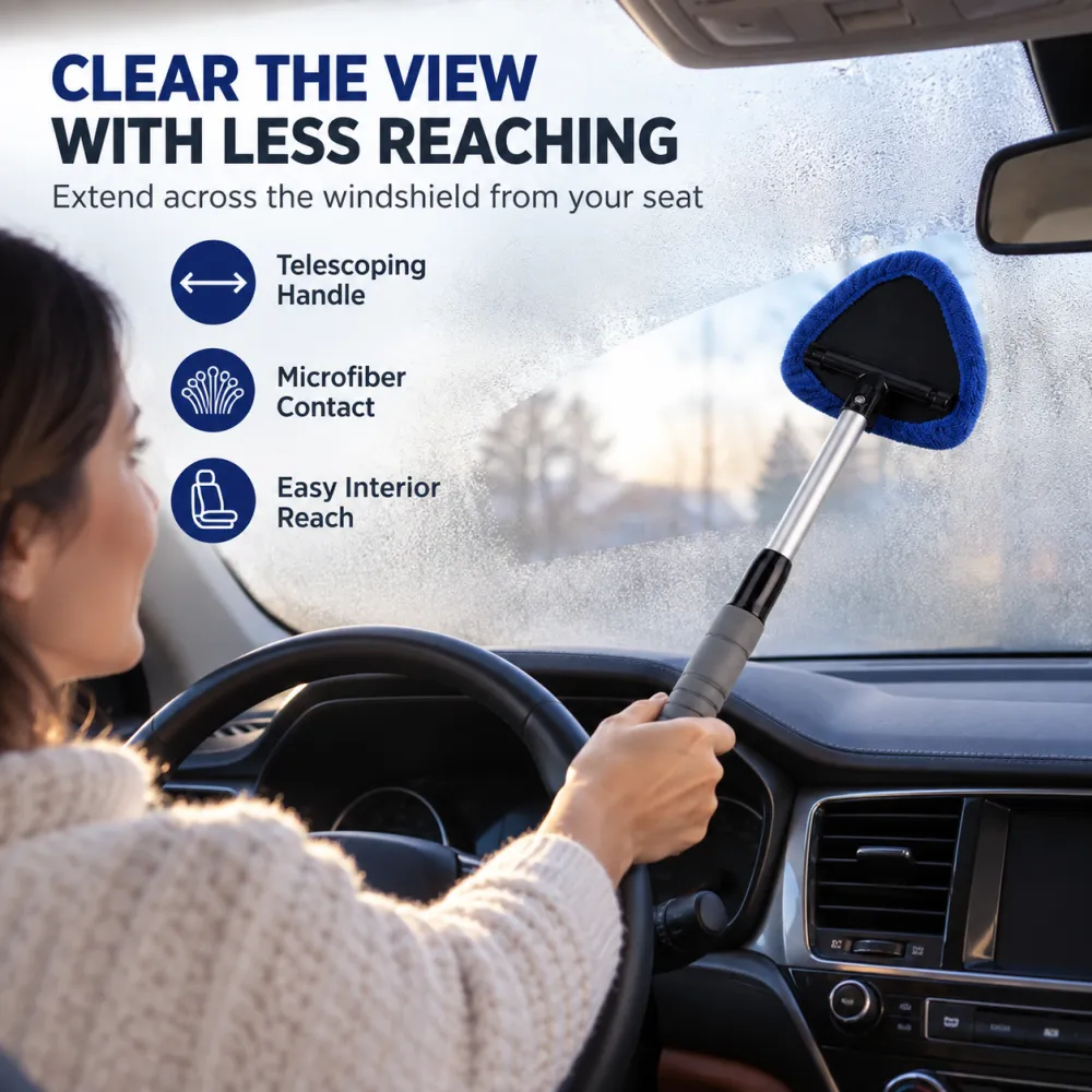Rotating Microfiber Window Cleaner