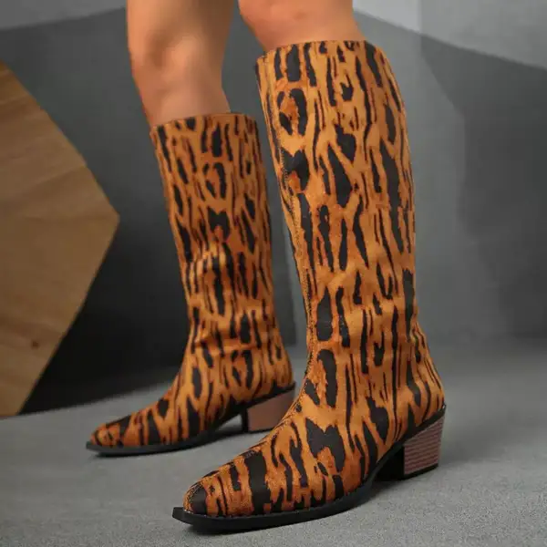 Relaxed Animal Print Shoes