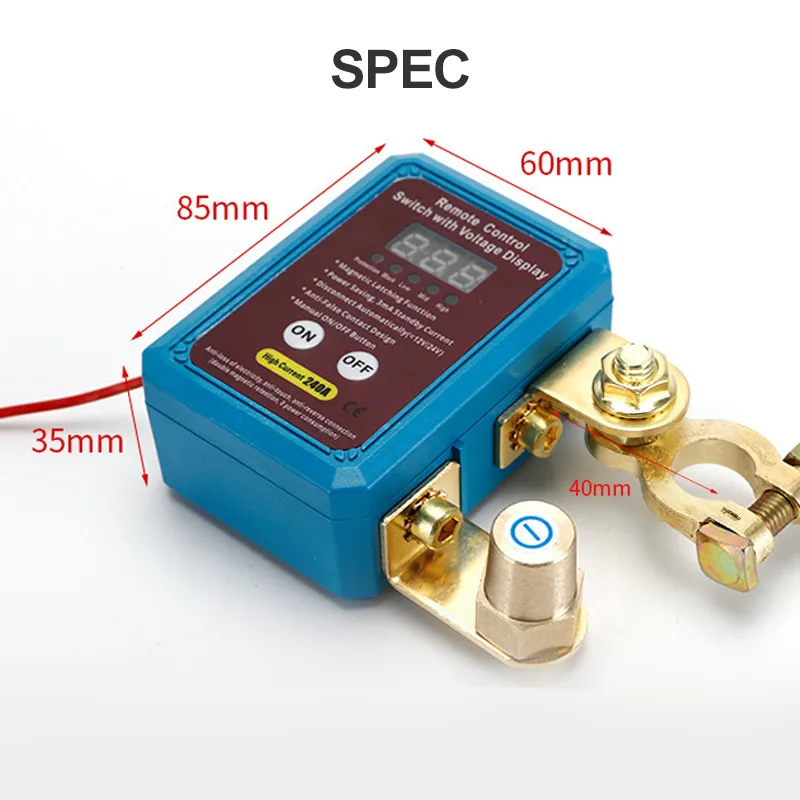 🚗 Remote Car Battery Disconnect Switch for Stored Vehicles