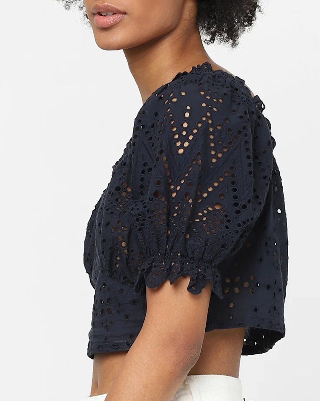 Blue Crop Top