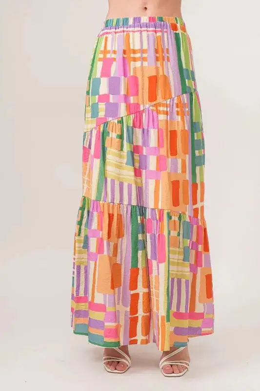 Tiered Why Maxi Skirt