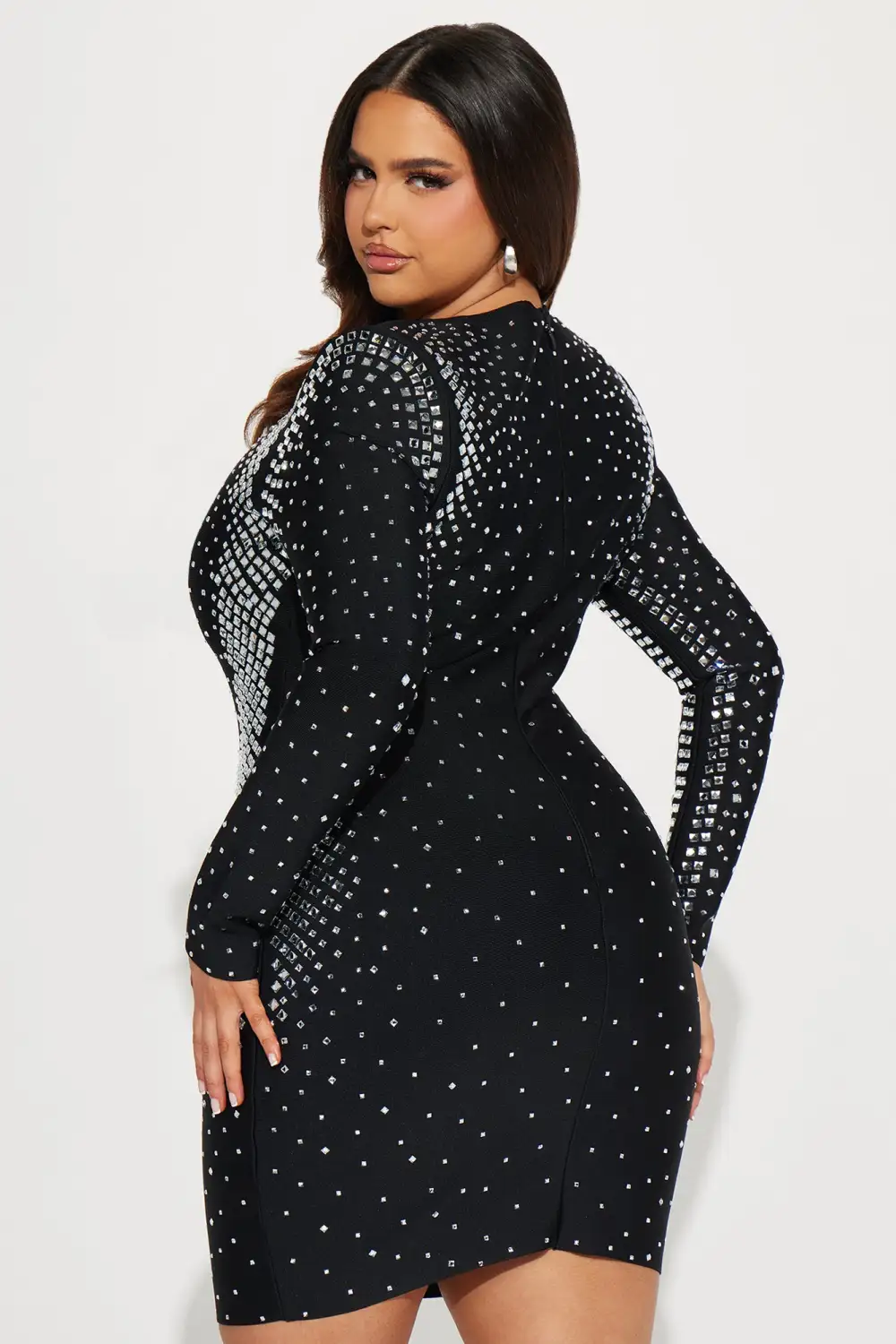 Selena Bandage Mini Dress - Black