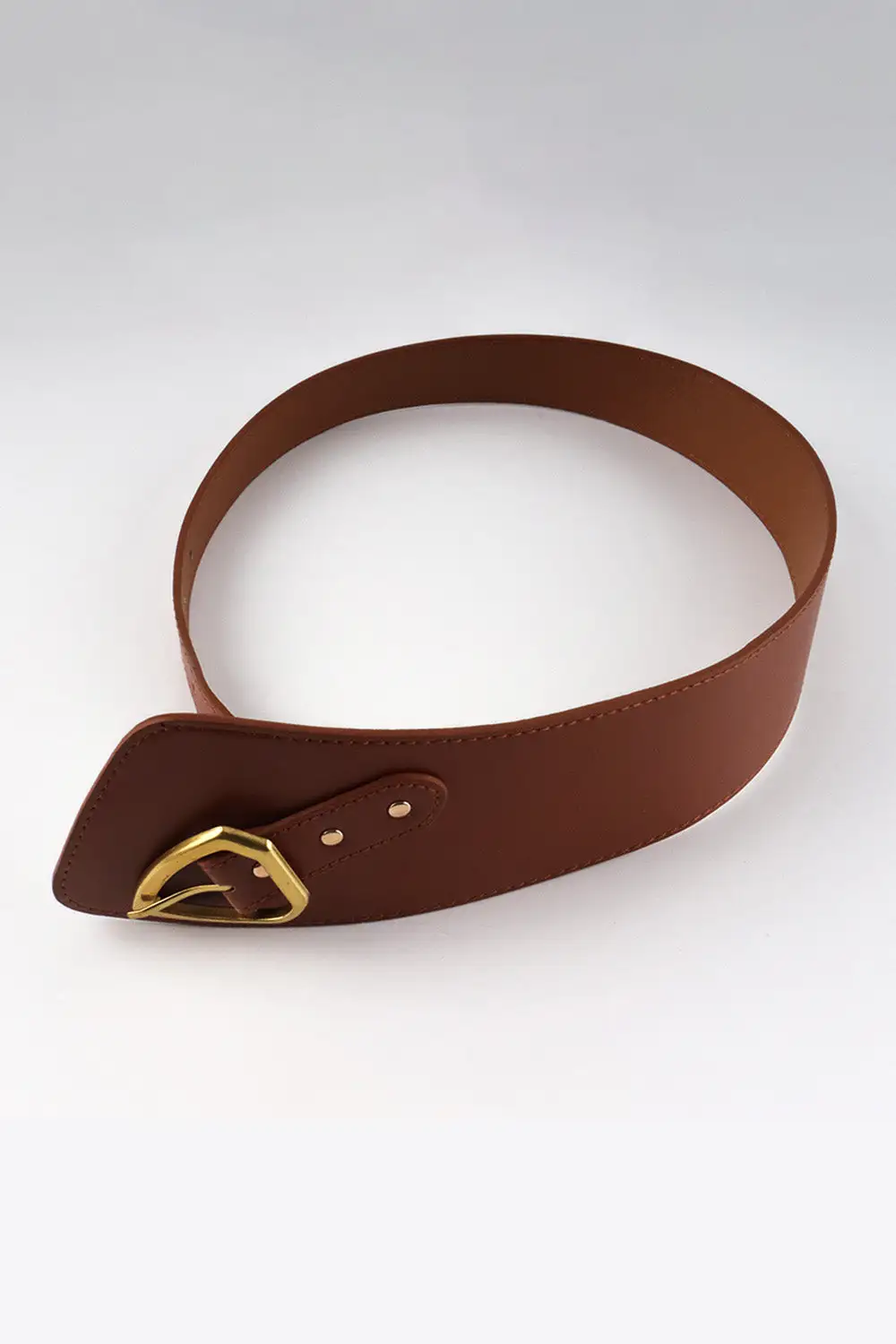 Sculpted Faux Leather Belt