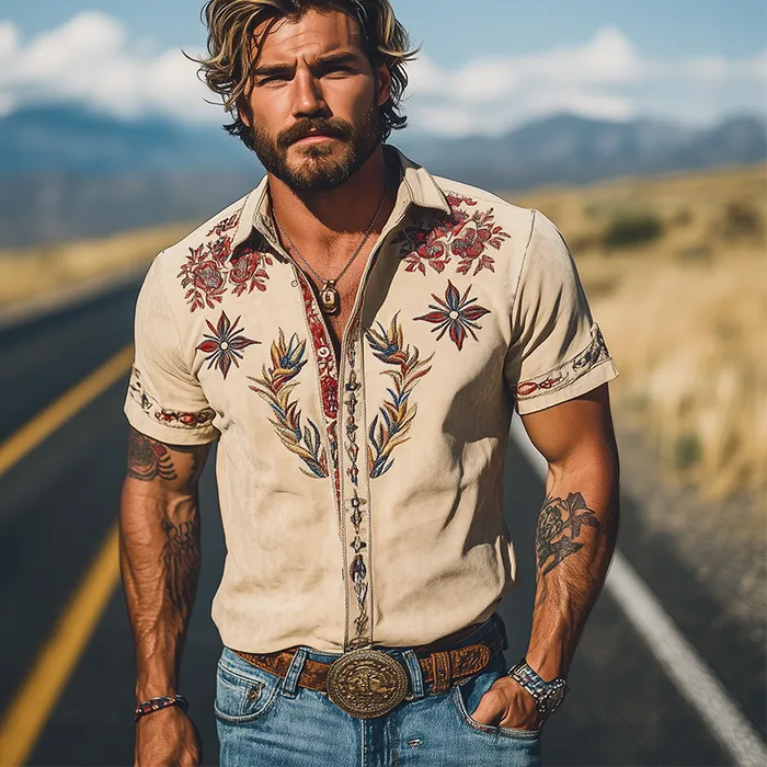 Relaxed Button Suede Shirt
