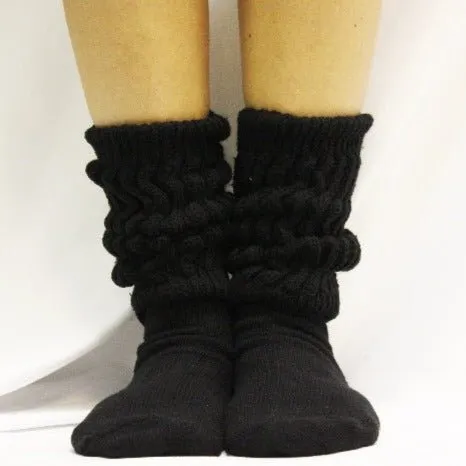 ULTIMATE  cotton  slouch socks women - black