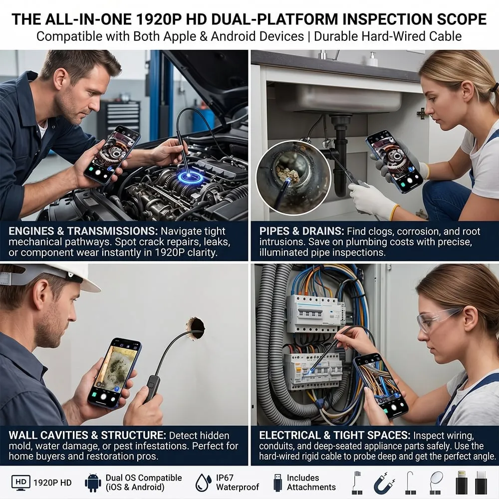 1920P HD Endoscope Camera