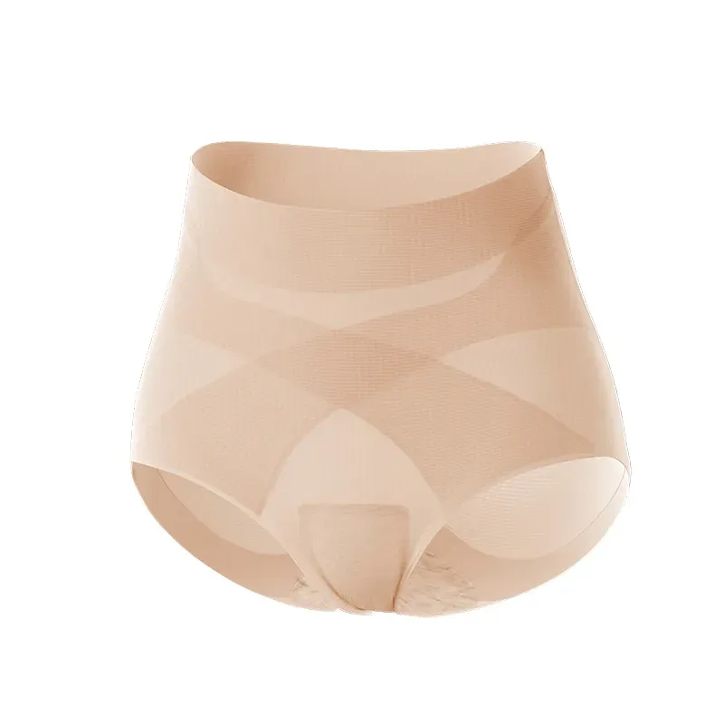 High-Waist Tummy Control Shapewear Butt Lifter Panties Cross-Band Waist Trainer Briefs