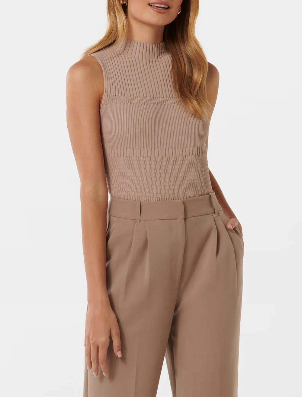 Self Knit Stripe Tank