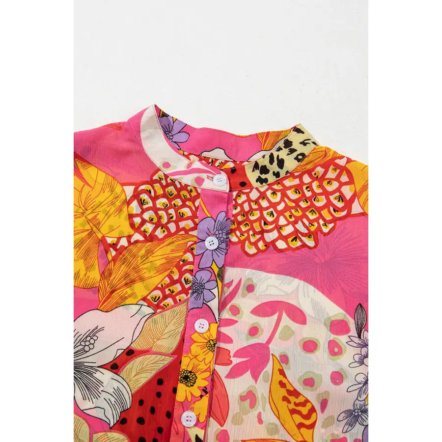 Soft Meadow Button Up Print Button Up Shirt
