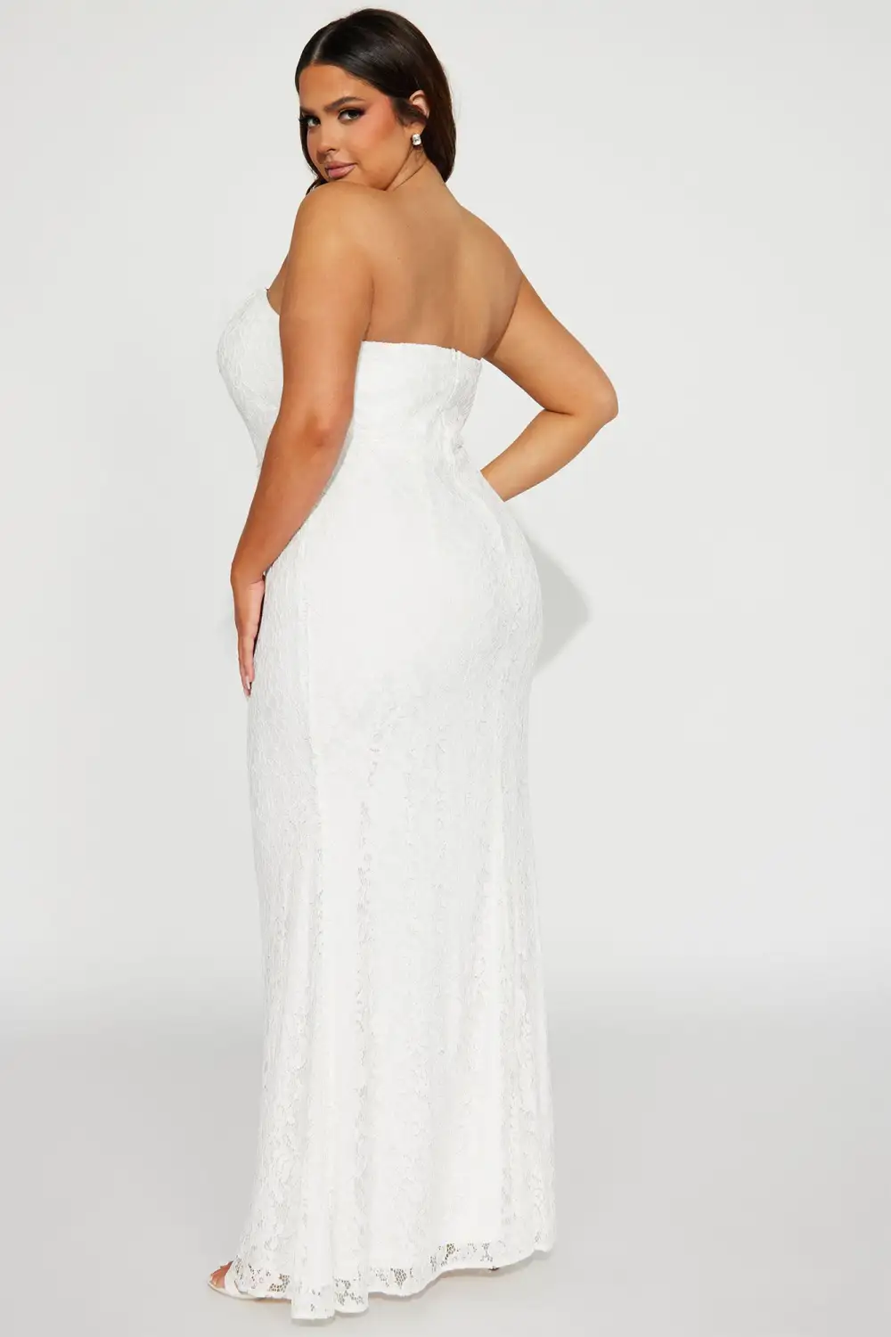 Sarah Lace Maxi Gown - White