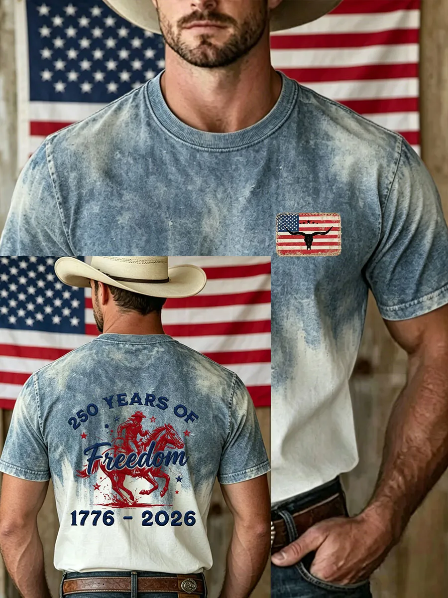 Men's 250th Anniversary Western Style T-Shirt