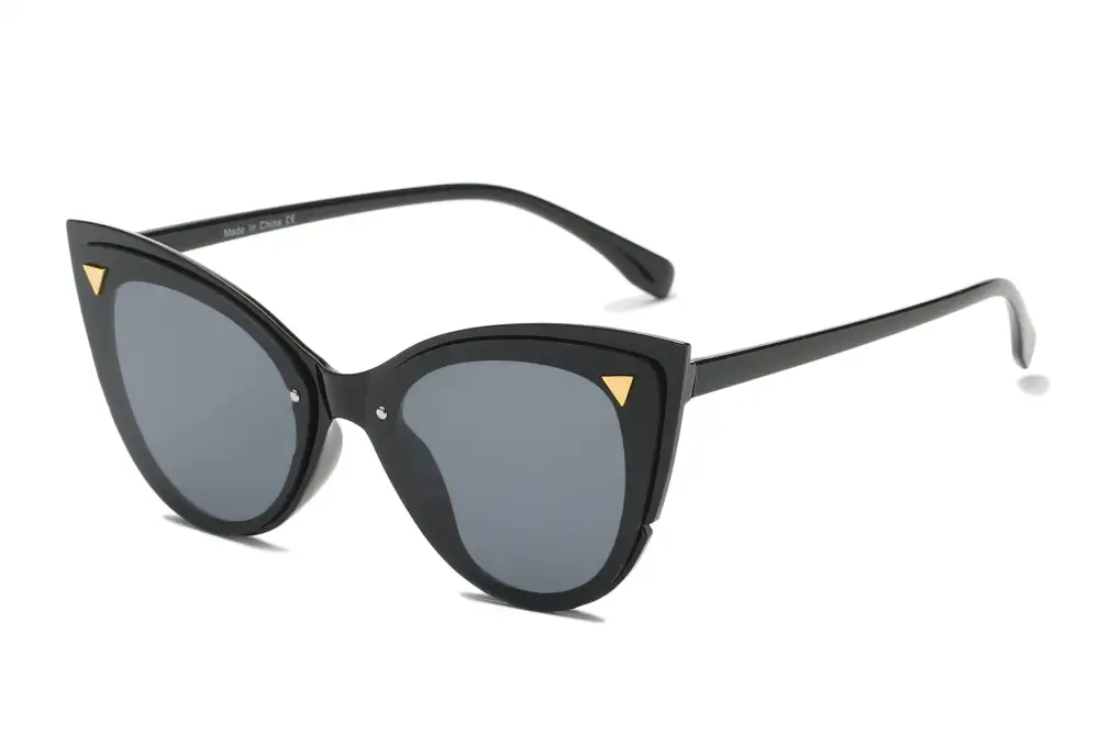 Retro Round Cat-Eye Sunglasses