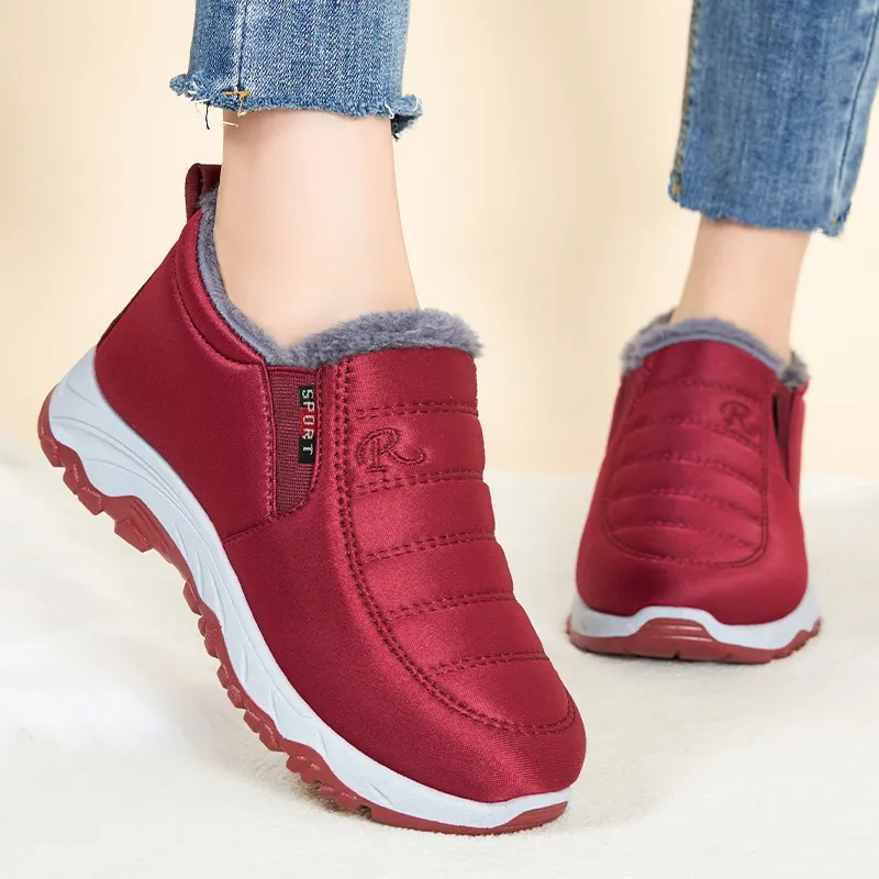 Fleece-Lined Thick Unisex Snow Boots