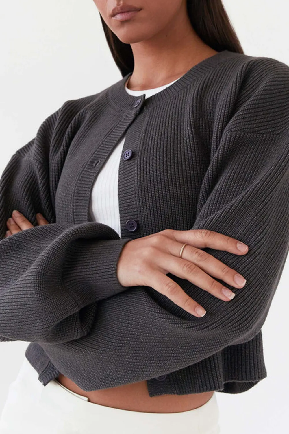 Commuting Style Knit Cardigan