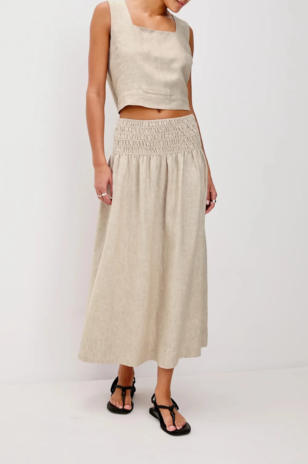 Flared Lightweight Flowing Skirt