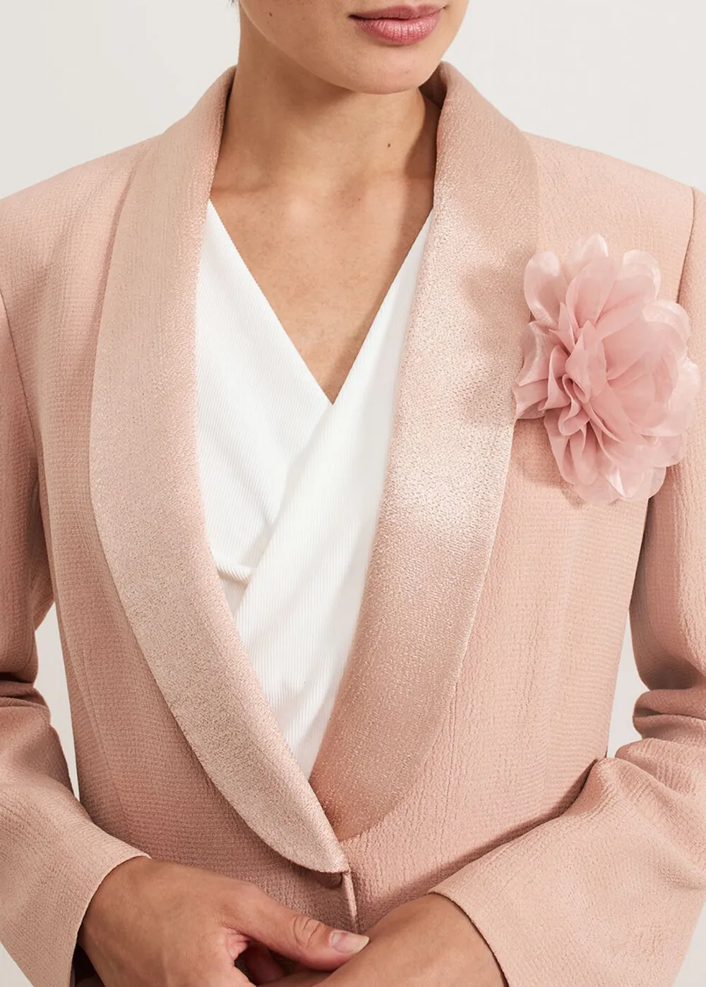 Business Design Three-Dimensional Floral Jacket