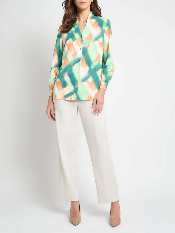 Modified Mandarin Collar Shirt