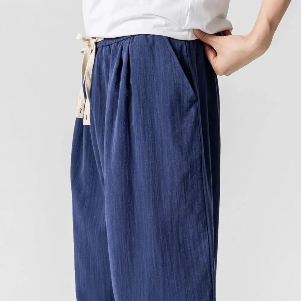 Natural Texture Casual Pants