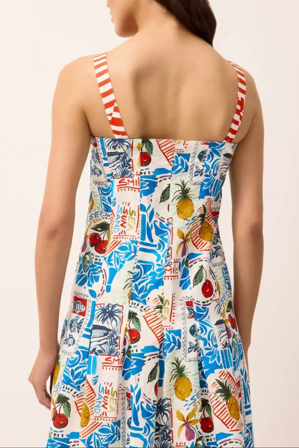 Sleeveless Seamed Dress