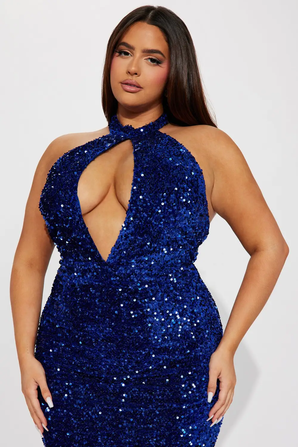 Sarah Sequin Gown - Royal