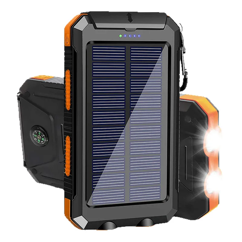 Outdoor multifunctional power bank, wireless charging, solar energy, flashlight
