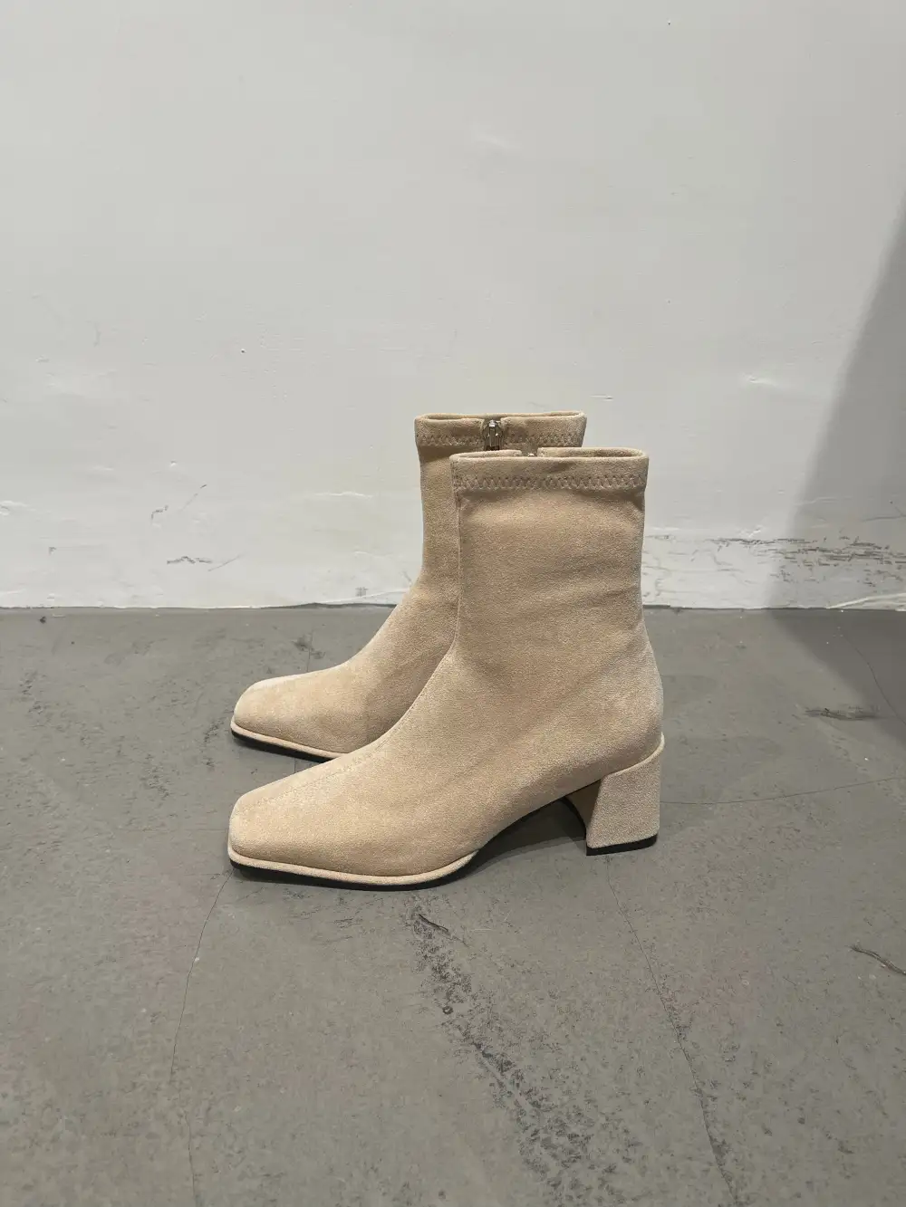 Minimal Suede Ankle Boots