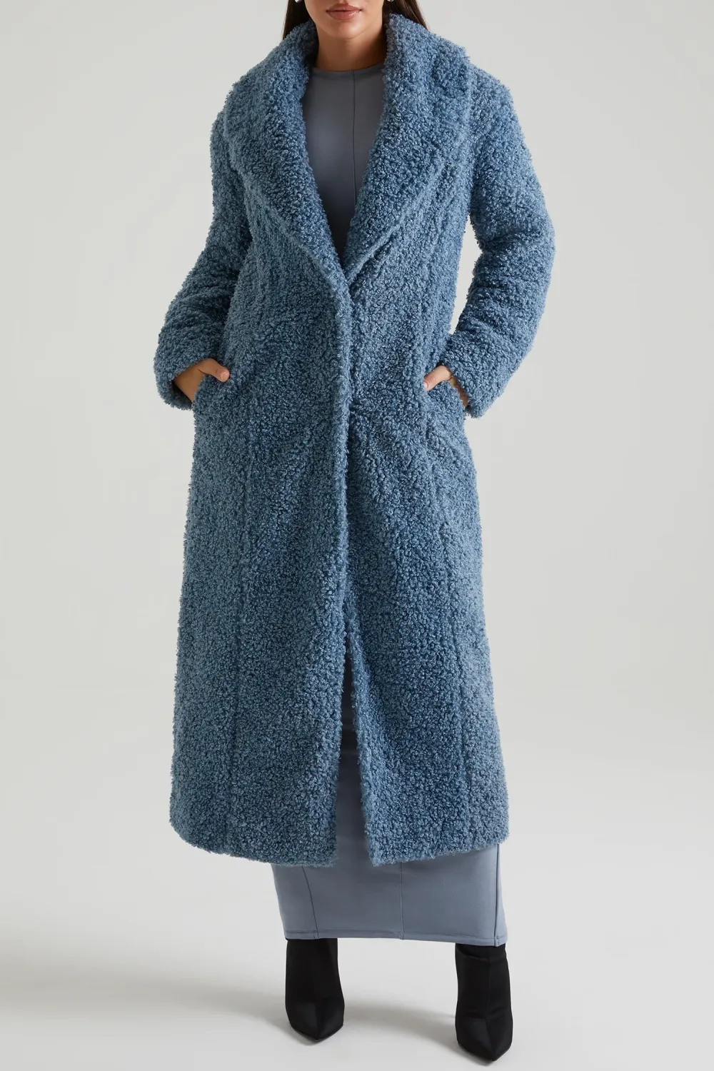 Constant Temperature Lambskin Long Warm Coat