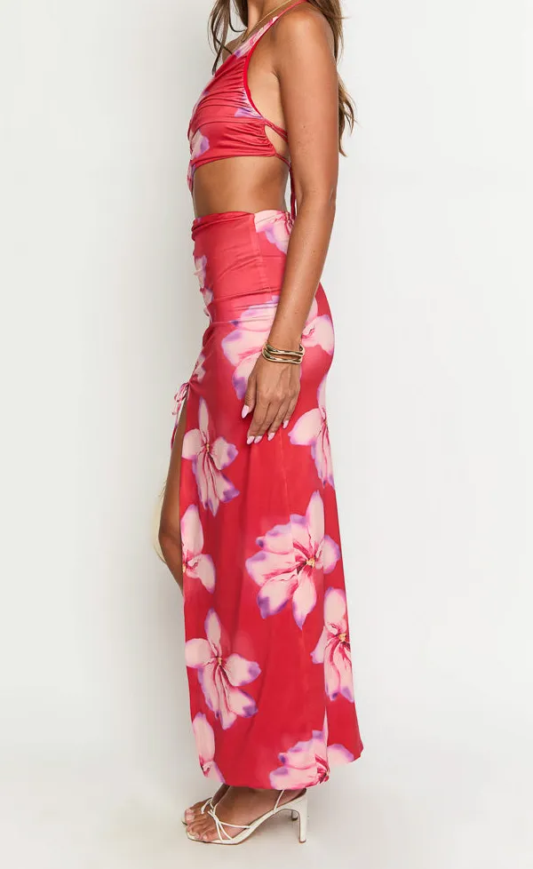 Crimson Paradise Maxi Dress