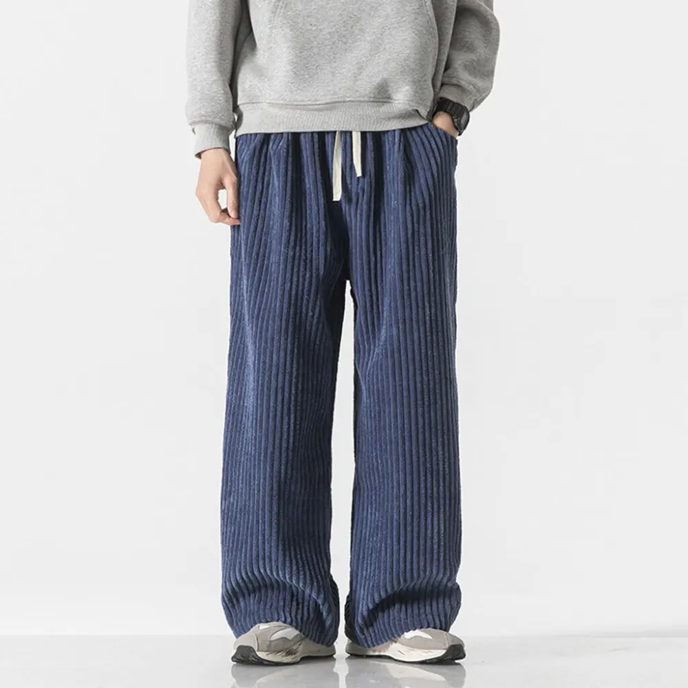 Textured Corduroy Wide Pants