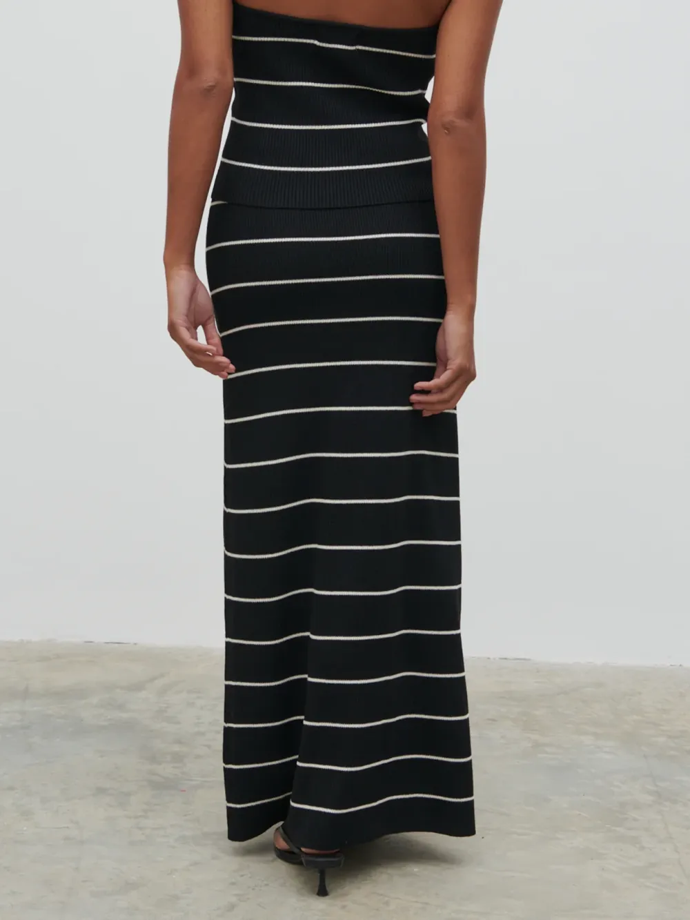 Stripe Knit Skirt