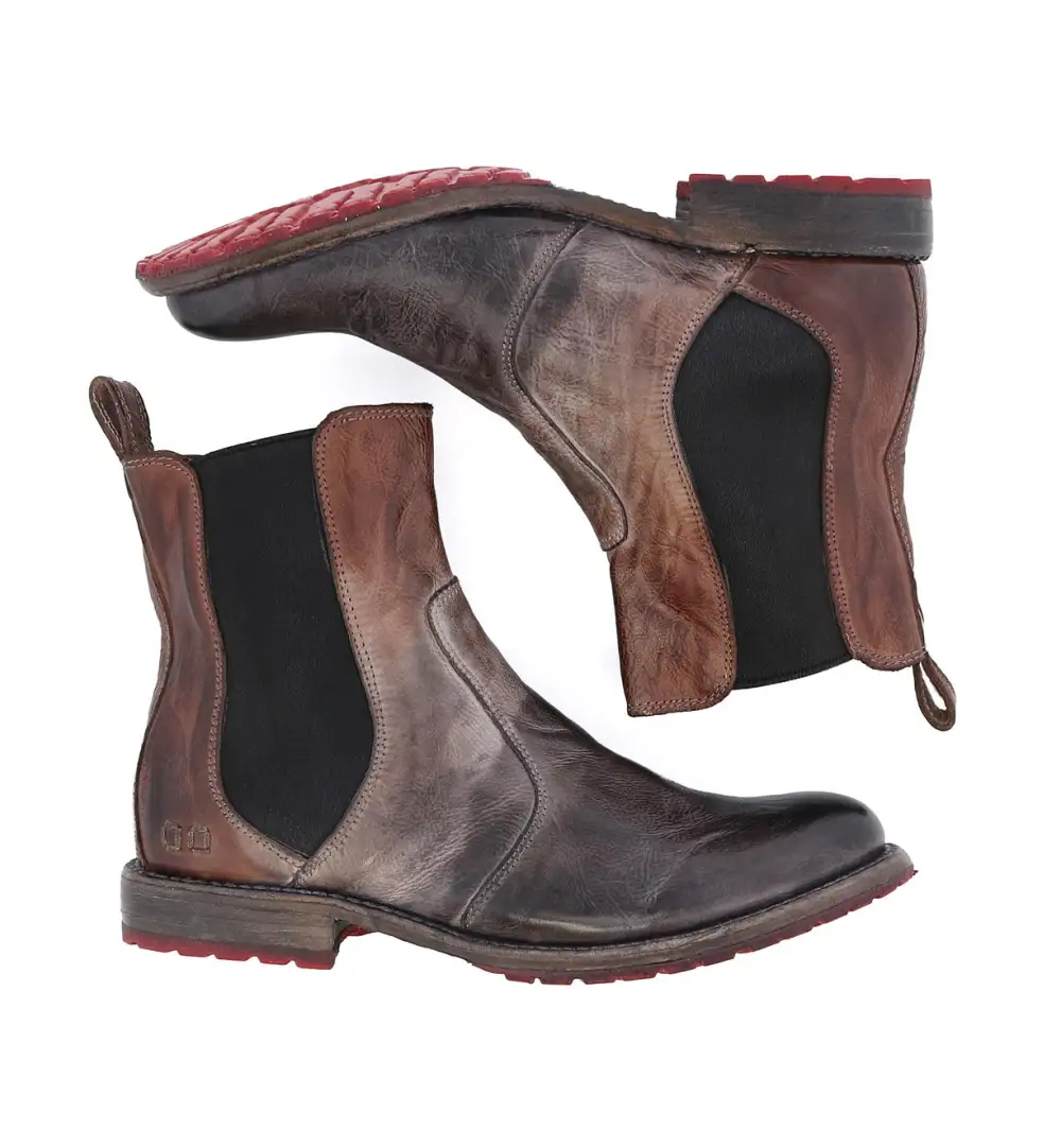 Slip-On Distressed Chelsea Boots