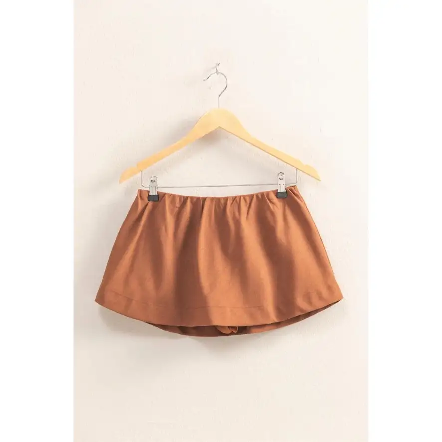 Mini Roomy Linen Blend Casual Shorts