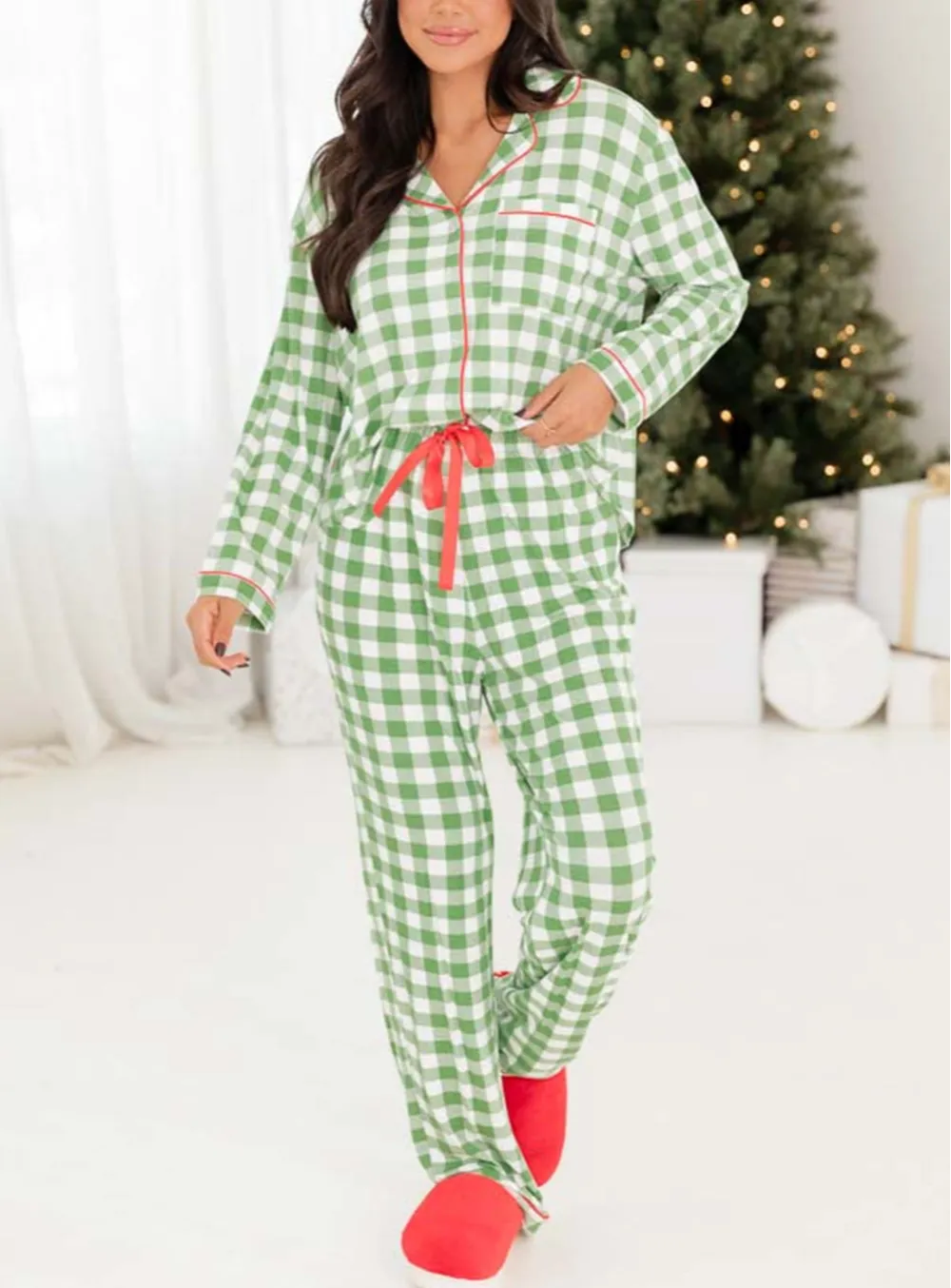 Plaid Pajama Set