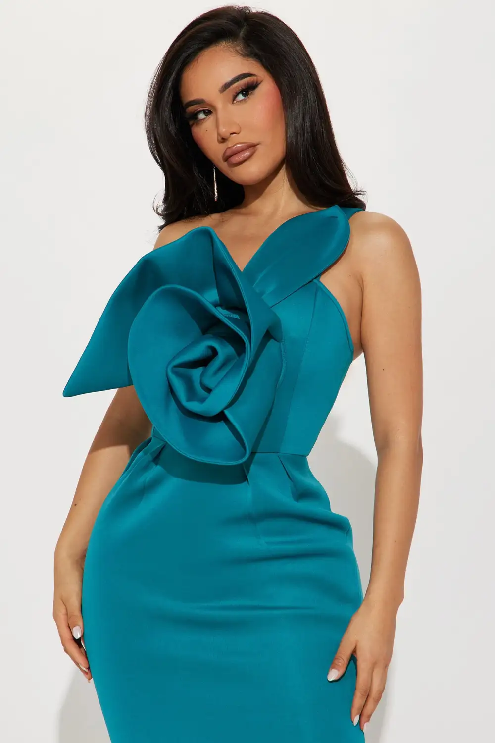Lily Floral Maxi Dress - Teal